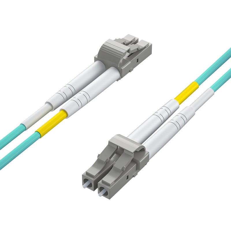 ipolex OM3 LC to LC Fiber Patch Cable, 10G Multimode Fiber Duplex LC 50/125Î¼m Fiber Optic Cable Cord, LSZH 10 Meter(33ft), Aqua - Image 4